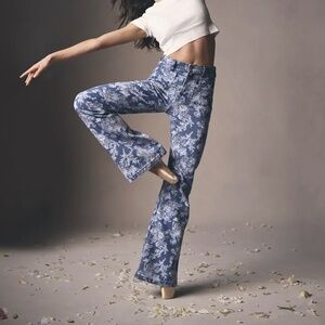Gap × LoveShackFancy High Rise Floral ‘70s Flare Jeans